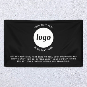 Banderoles Logo simple et commerce de texte