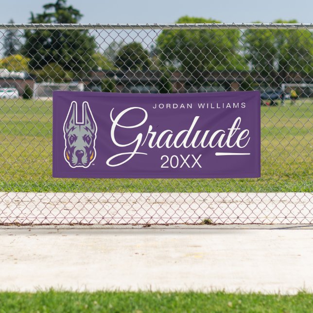 Banderoles Logo UAlbany Great Danes | Diplômé (En situation)