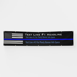 Banderoles Long affichage personnalisé de drapeau mince de