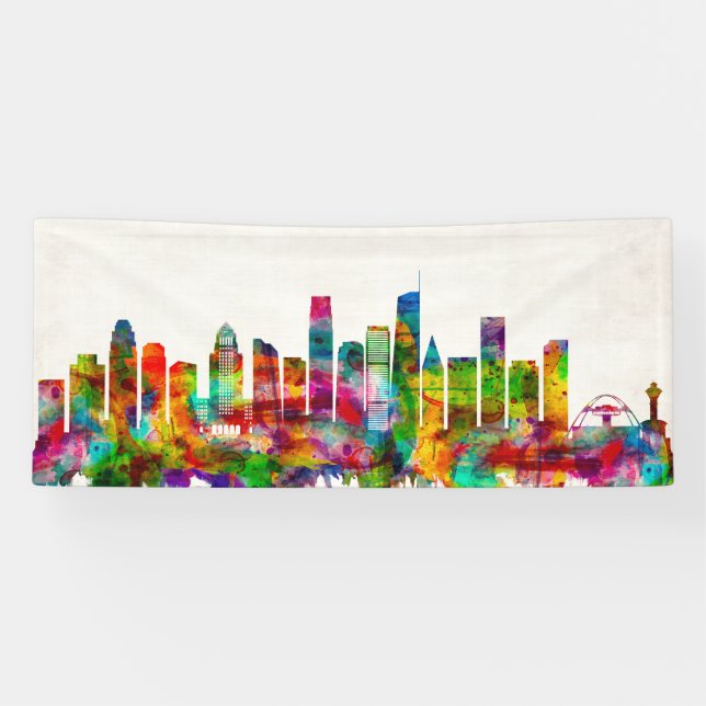 Banderoles Los Angeles California Skyline (Horizontal)