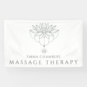 Banderoles Lotus Flower Massage Thérapist Business