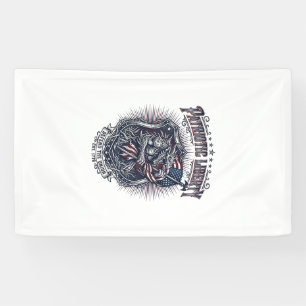 Banderoles Loup-garou patriotique Patriote Horreur Monstre Pa