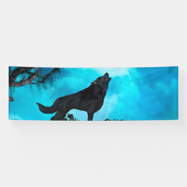 Banderoles Loup impressionnant (Horizontal)