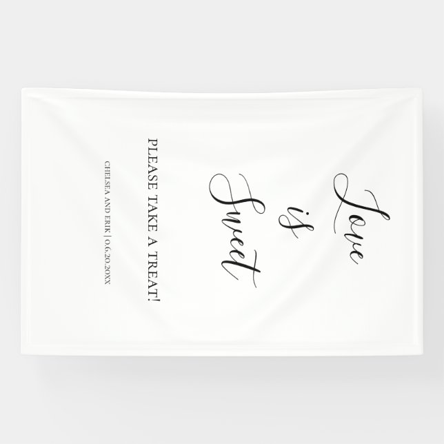 Banderoles Love is Sweet (Horizontal)