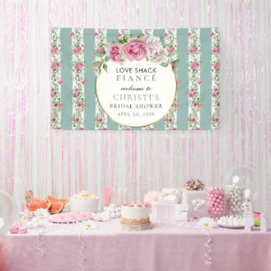 Banderoles Love Shack Fiance Garden Party