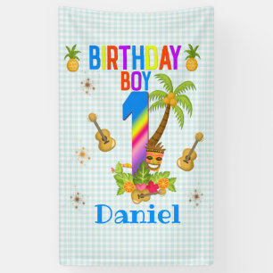 Banderoles Luau Hawaii Hawaii Pool Boy Birthday Party 