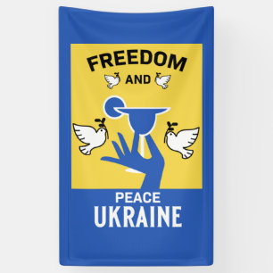 Banderoles L'Ukraine met fin à la guerre et à la paix