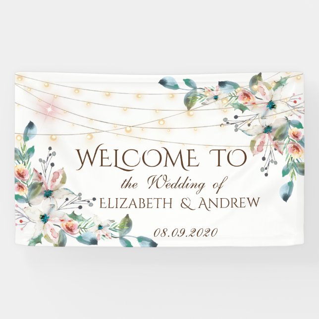 Banderoles Lumières Chic Floral (Horizontal)