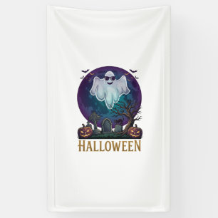 Banderoles Lunettes de soleil fantôme Halloween Violet Lune C