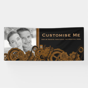 Banderoles Machines de Steampunk (cuivre)