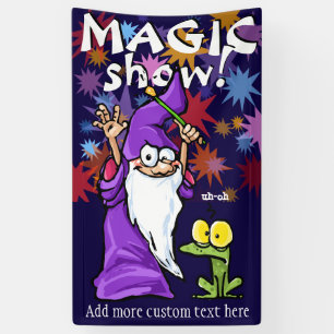 Banderoles Magic.Magician.Show.Party.Promotional