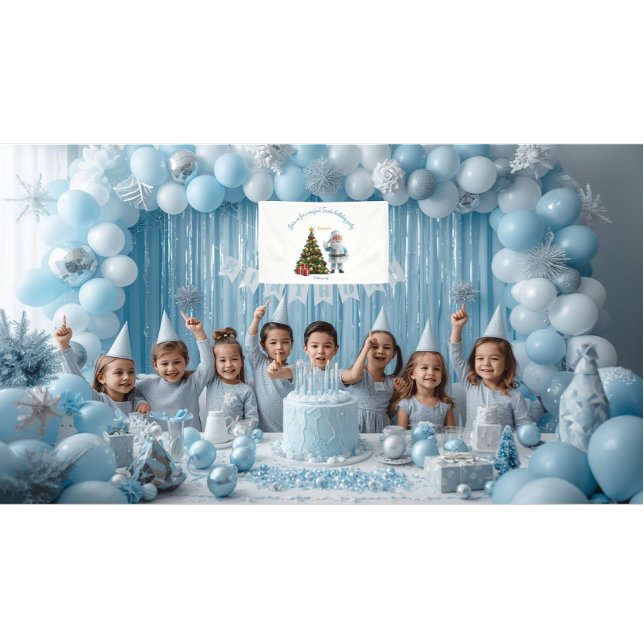 Banderoles Magical Santa Birthday Invitation (Créateur téléchargé)