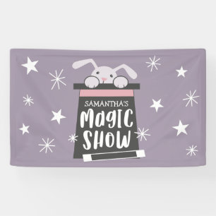 Banderoles Magicien du spectacle d'anniversaire