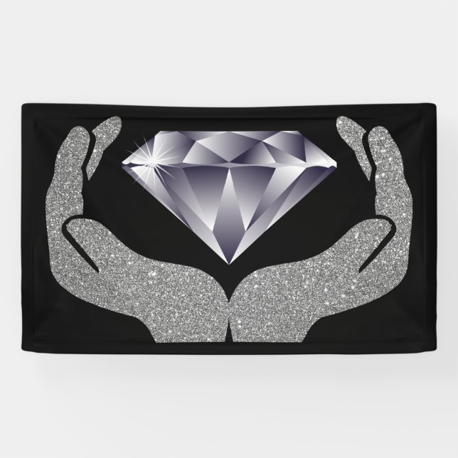 Banderoles Mains de diamant (Horizontal)