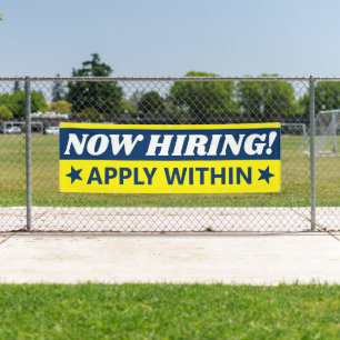 Banderoles Maintenant, l'aide à l'embauche voulait rejoindre 