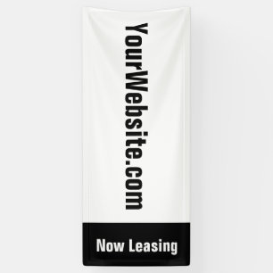 Banderoles Maintenant location site d'appartement noir et bla