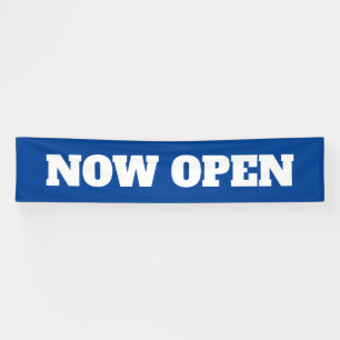 Banderoles Maintenant Ouvrir Personnalisé Nouvelle Entreprise