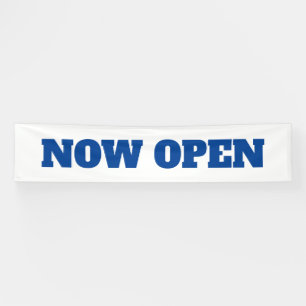 Banderoles Maintenant Ouvrir Personnalisé Nouvelle Entreprise