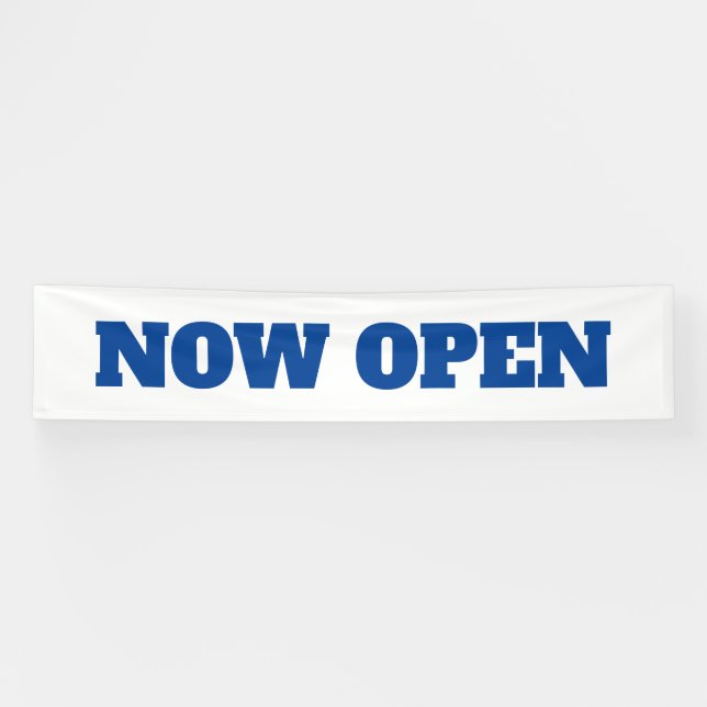 Banderoles Maintenant Ouvrir Personnalisé Nouvelle Entreprise (Horizontal)