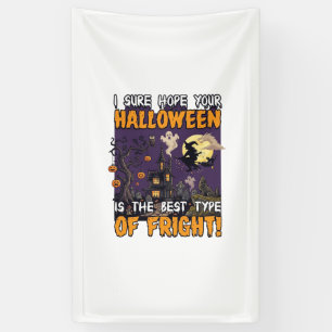 Banderoles Maison hantée de terreur d'Halloween Sorcière Fant