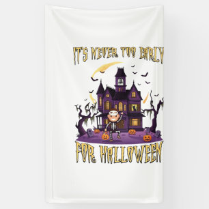 Banderoles Maison Hantée Halloween C'est Jamais Trop Tôt Sque