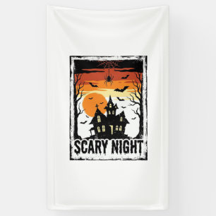 Banderoles Maison Hantée Nuit Effrayante Chemise Halloween Vi