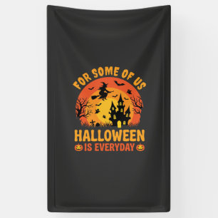 Banderoles Maison Hantée Tous Les Jours Sorcière Halloween