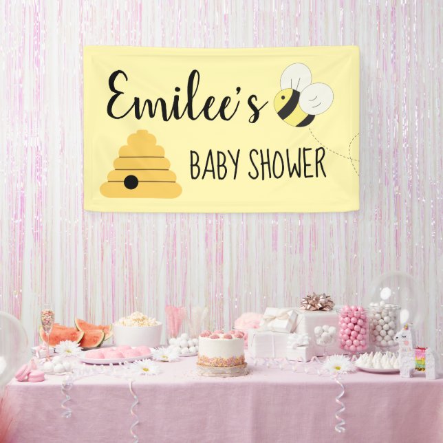 Banderoles Maman À Être Bumble Bee Girl Baby shower (Fête)