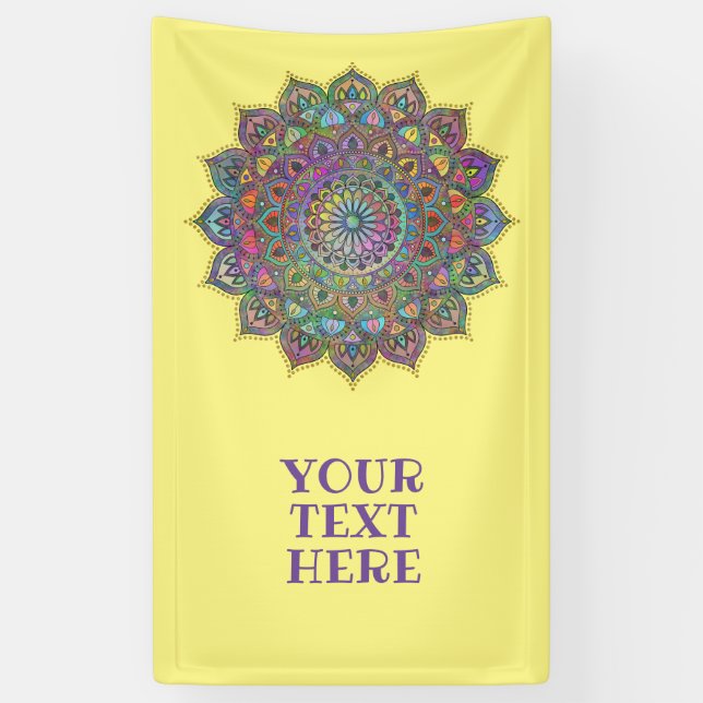 Banderoles Mandala Inde Style 1 (Vertical)