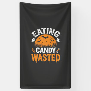 Banderoles Manger des bonbons gâché Halloween Design_1