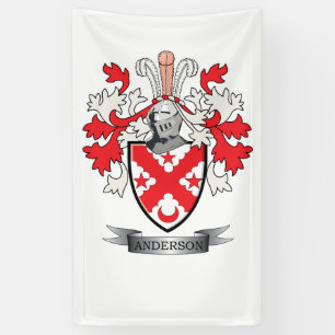 Banderoles Manteau de crête de famille d'Anderson des bras