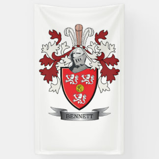 Banderoles Manteau de crête de famille de Bennett des bras