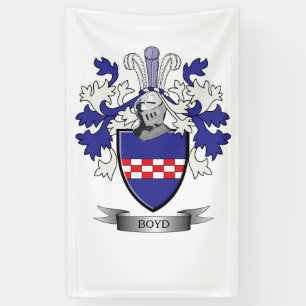 Banderoles Manteau de crête de famille de Boyd des bras