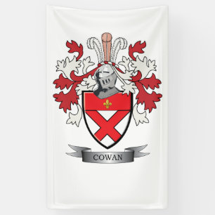 Banderoles Manteau de crête de famille de Cowan des bras