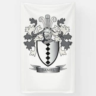 Banderoles Manteau de crête de famille de Daniel des bras