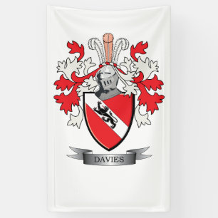 Banderoles Manteau de crête de famille de Davies des bras