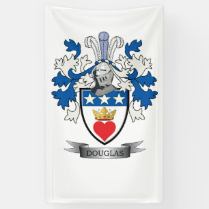 Banderoles Manteau de crête de famille de Douglas des bras