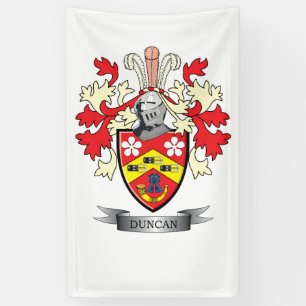 Banderoles Manteau de crête de famille de Duncan des bras