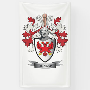 Banderoles Manteau de crête de famille de Dunlap des bras