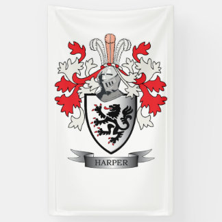 Banderoles Manteau de crête de famille de harpiste des bras