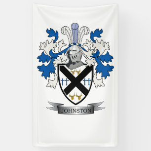 Banderoles Manteau de crête de famille de Johnston des bras