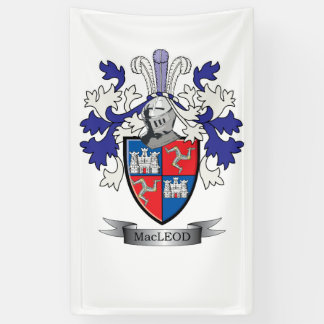Banderoles Manteau de crête de famille de MacLeod des bras