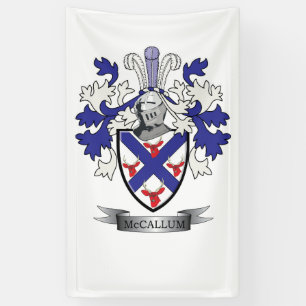 Banderoles Manteau de crête de famille de McCallum des bras