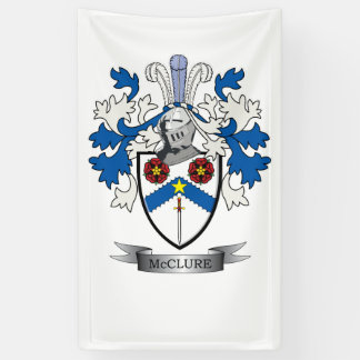 Banderoles Manteau de crête de famille de McClure des bras