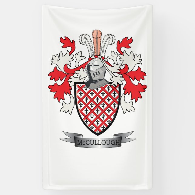 Banderoles Manteau de crête de famille de McCulloch des bras (Vertical)