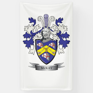 Banderoles Manteau de crête de famille de McKay des bras