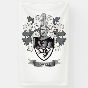 Banderoles Manteau de crête de famille de Powell des bras