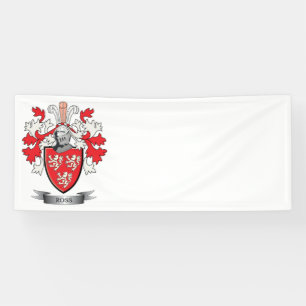Banderoles Manteau de crête de famille de Ross des bras