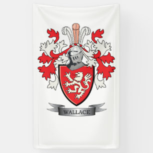 Banderoles Manteau de crête de famille de Wallace des bras