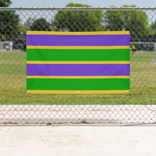 Banderoles Mardi Gras Stripes (En situation)